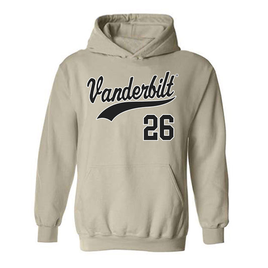 Vanderbilt - NCAA Baseball : Braden Holcomb - Replica Shersey Hooded Sweatshirt