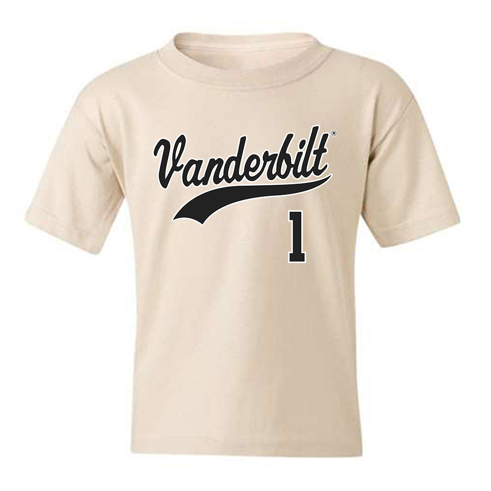 Vanderbilt - NCAA Baseball : AJ Calio - Replica Shersey Youth T-Shirt-0