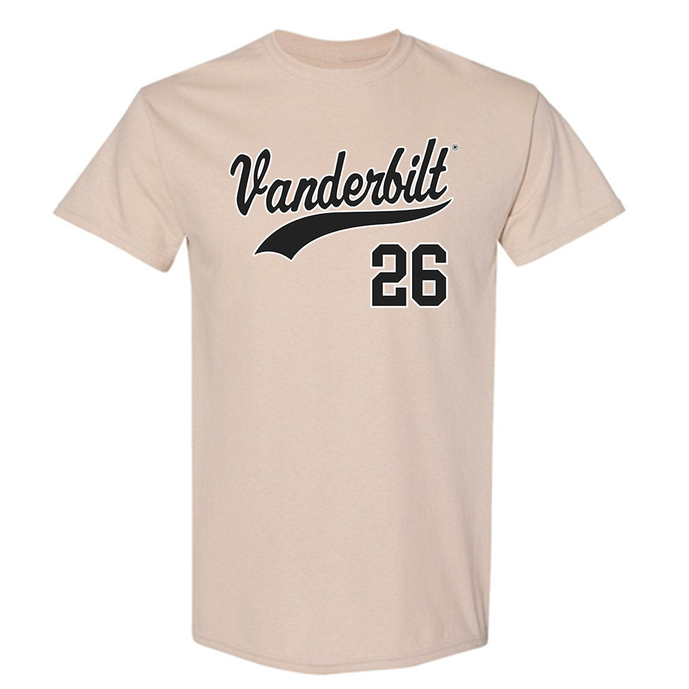 Vanderbilt - NCAA Baseball : Braden Holcomb - Replica Shersey T-Shirt