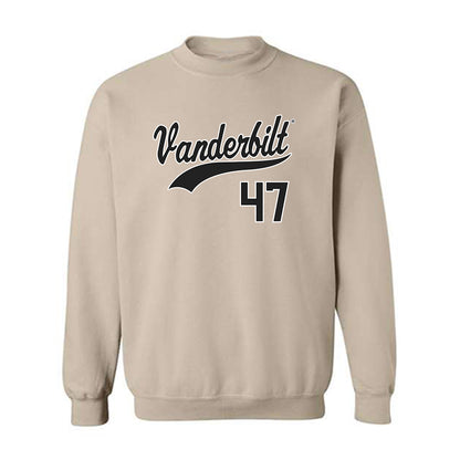 Vanderbilt - NCAA Baseball : Tommy Goodin - Replica Shersey Crewneck Sweatshirt-0