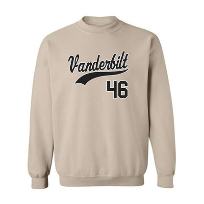 Vanderbilt - NCAA Baseball : Tyler Baird - Replica Shersey Crewneck Sweatshirt-0