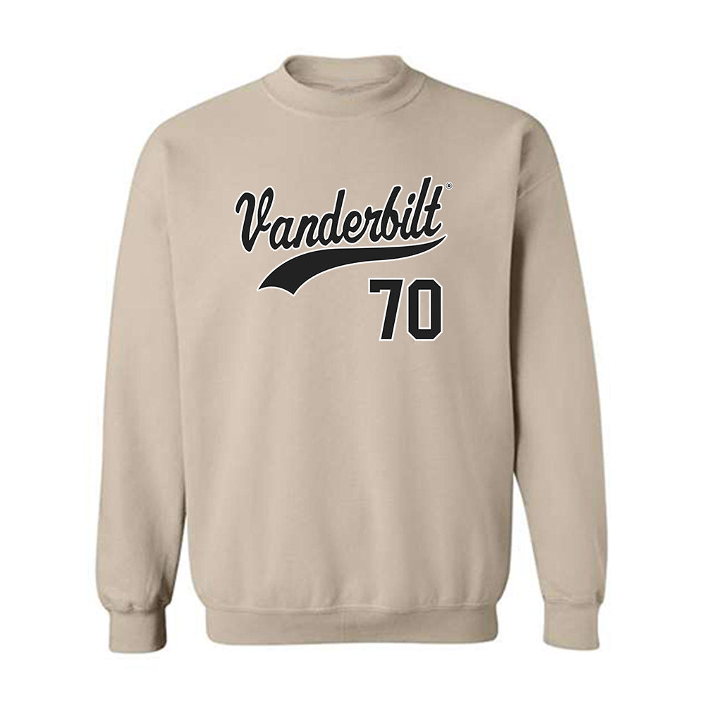 Vanderbilt - NCAA Baseball : Tristan Bristow - Replica Shersey Crewneck Sweatshirt-0