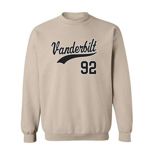 Vanderbilt - NCAA Baseball : Adria Casoliba - Replica Shersey Crewneck Sweatshirt-0