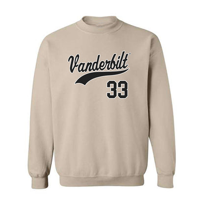Vanderbilt - NCAA Baseball : Ryan Yormack - Replica Shersey Crewneck Sweatshirt-0