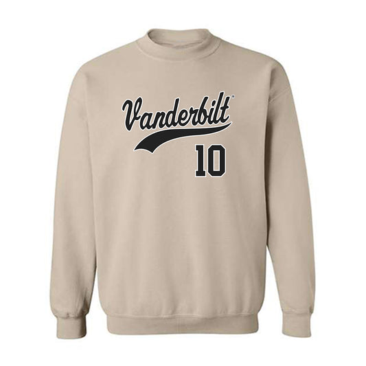 Vanderbilt - NCAA Baseball : Carson Quillen - Replica Shersey Crewneck Sweatshirt-0