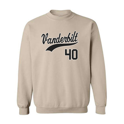 Vanderbilt - NCAA Baseball : Austin Nye - Replica Shersey Crewneck Sweatshirt