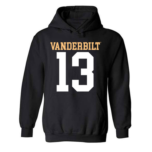 Vanderbilt - NCAA Football : Chase Gillespie - Replica Shersey Hooded Sweatshirt
