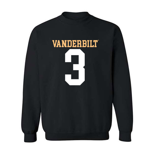 Vanderbilt - NCAA Football : Tristen Brown - Replica Shersey Crewneck Sweatshirt-0
