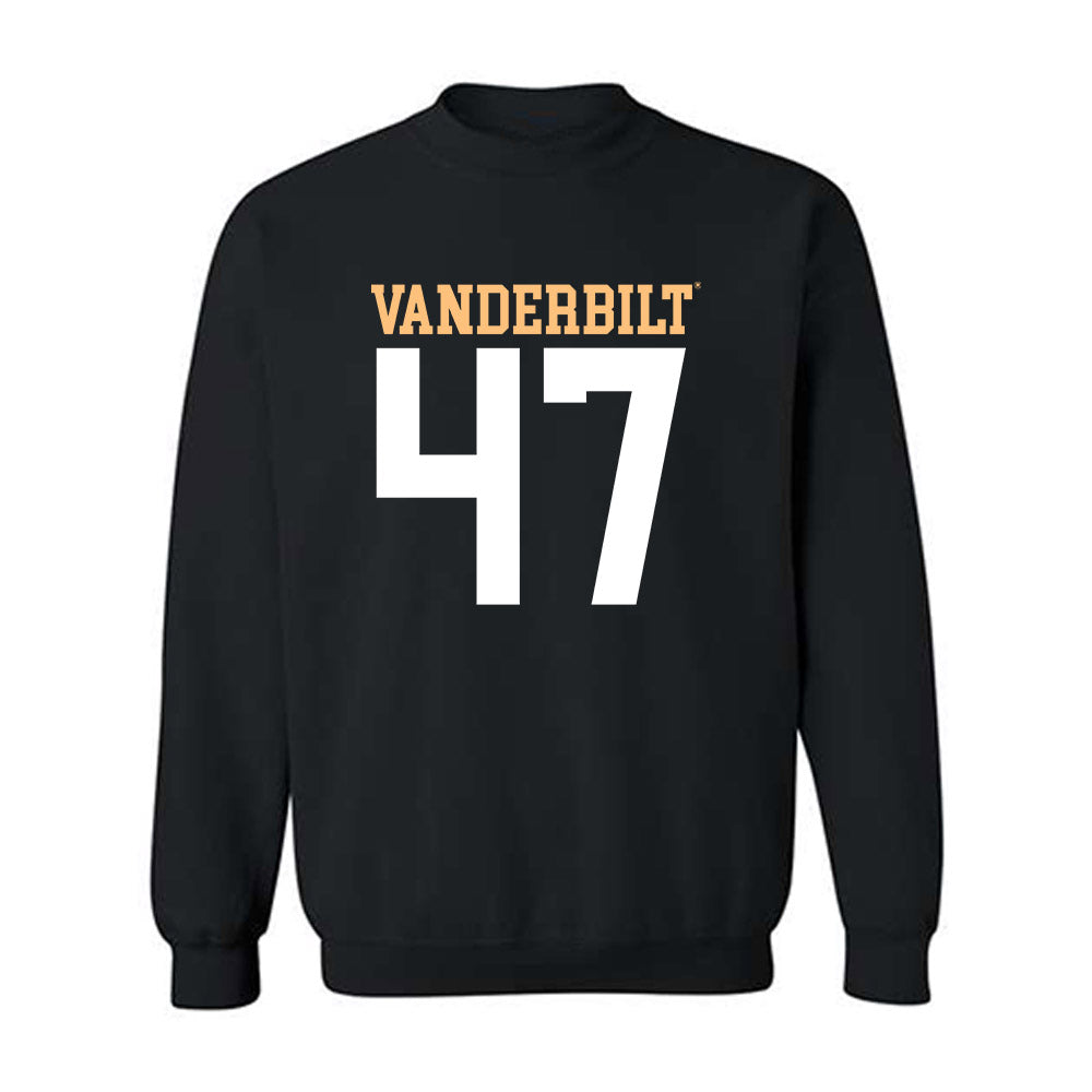 Vanderbilt - NCAA Football : Justin Dewers - Replica Shersey Crewneck Sweatshirt-0