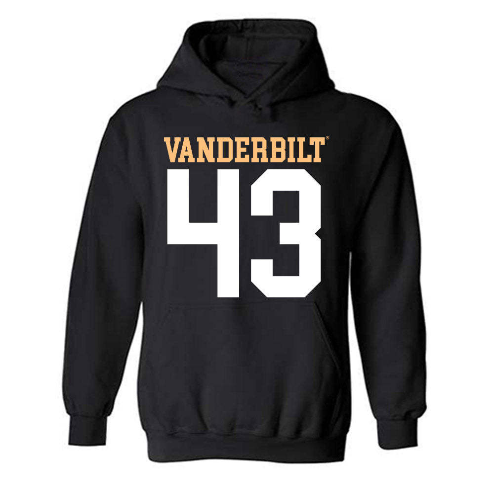 Vanderbilt - NCAA Football : Will Conley - Replica Shersey Hooded Sweatshirt