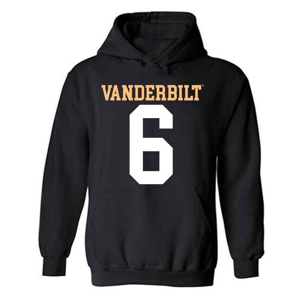 Vanderbilt - NCAA Football : Jordan Matthews - Replica Shersey Hooded Sweatshirt-0