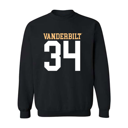 Vanderbilt - NCAA Football : Austin Howard - Replica Shersey Crewneck Sweatshirt-0