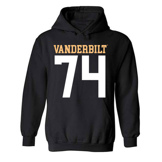 Vanderbilt - NCAA Football : Cameron Bosen - Replica Shersey Hooded Sweatshirt