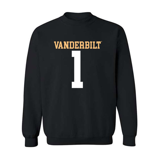 Vanderbilt - NCAA Football : Trent Hudson - Replica Shersey Crewneck Sweatshirt-0
