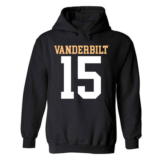 Vanderbilt - NCAA Football : Joseph Mcvay - Replica Shersey Hooded Sweatshirt-0
