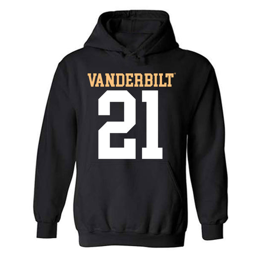 Vanderbilt - NCAA Football : Davin Chandler - Replica Shersey Hooded Sweatshirt-0