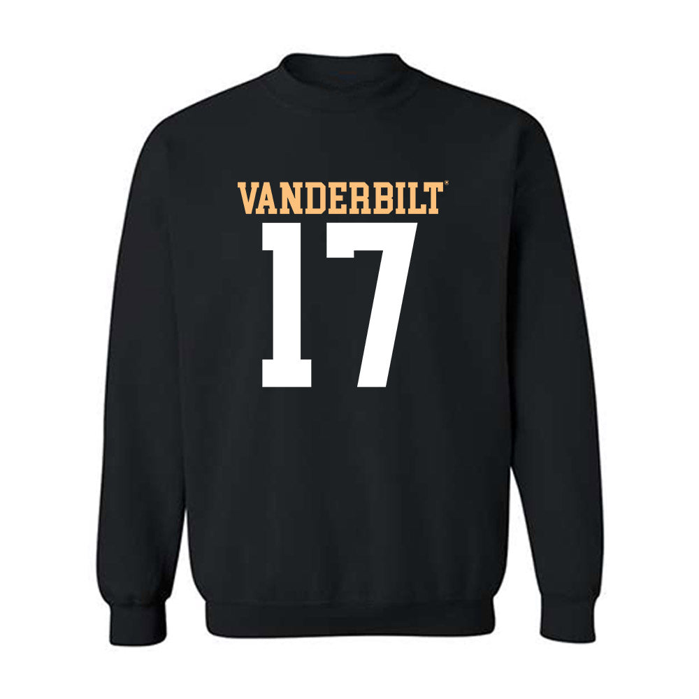 Vanderbilt - NCAA Football : Mark Davis - Replica Shersey Crewneck Sweatshirt-0