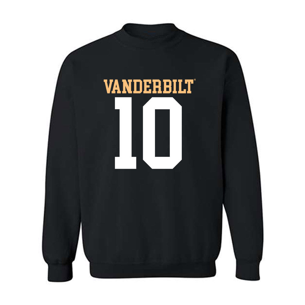 Vanderbilt - NCAA Football : Whit Muschamp - Replica Shersey Crewneck Sweatshirt-0