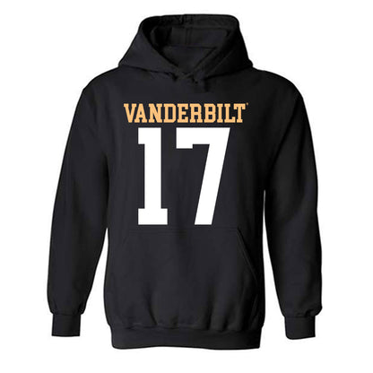 Vanderbilt - NCAA Football : Mark Davis - Replica Shersey Hooded Sweatshirt-0
