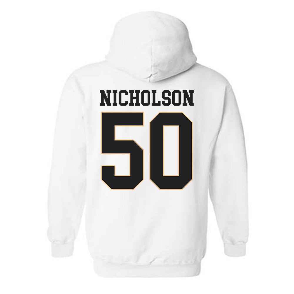 Vanderbilt - NCAA Men's Basketball : Mason Nicholson - Replica Shersey Hooded Sweatshirt-1