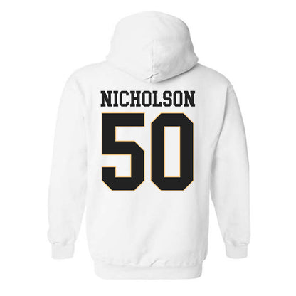 Vanderbilt - NCAA Men's Basketball : Mason Nicholson - Replica Shersey Hooded Sweatshirt-1