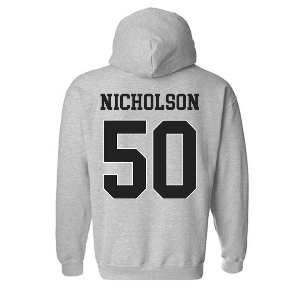 Vanderbilt - NCAA Men's Basketball : Mason Nicholson - Replica Shersey Hooded Sweatshirt-1