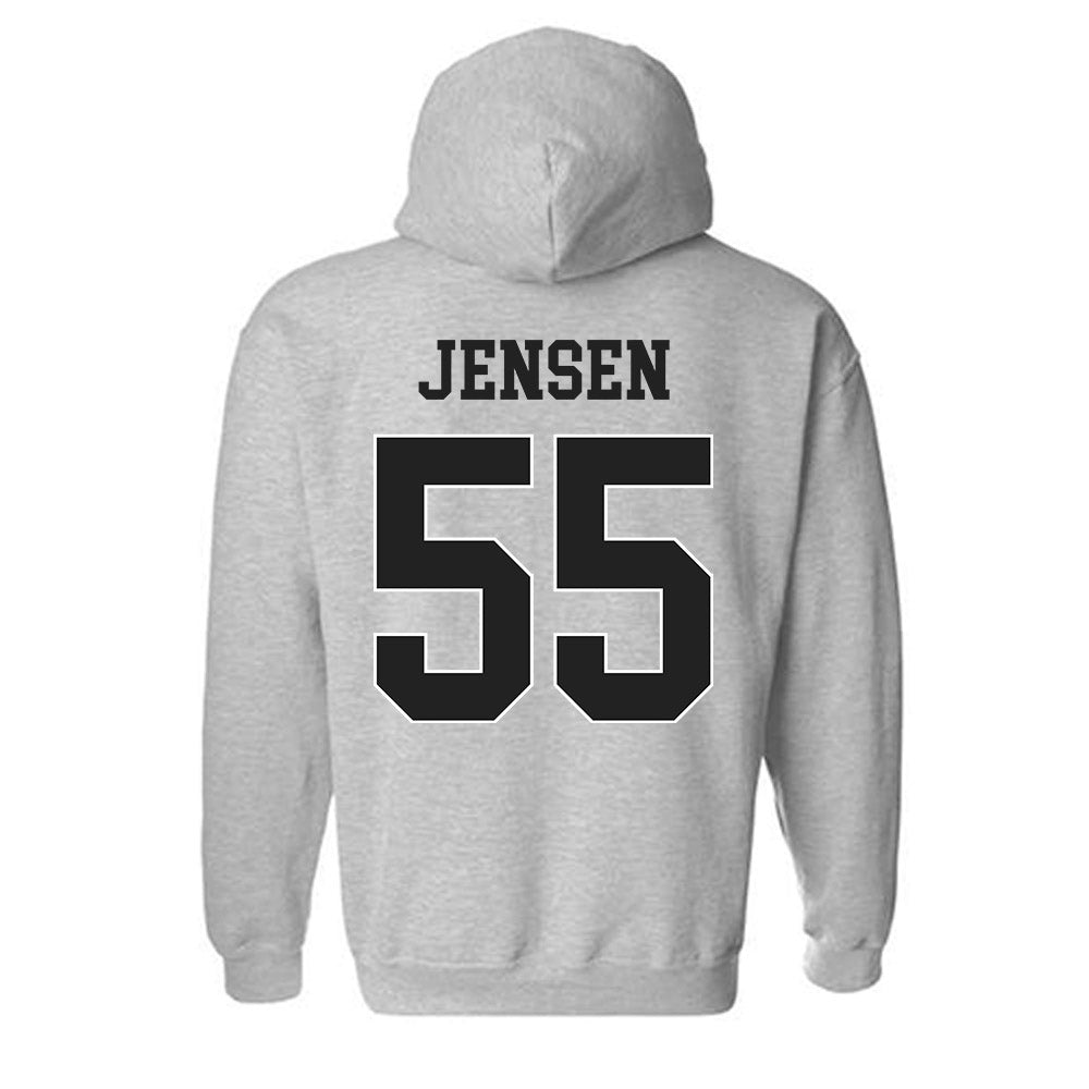 Vanderbilt - NCAA Baseball : Max Jensen - Replica Shersey Hooded Sweatshirt-1