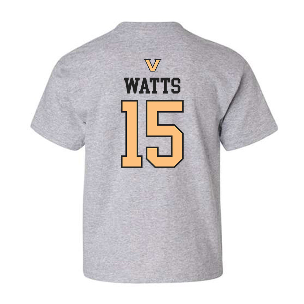 Vanderbilt - NCAA Women's Soccer : Sydney Watts - Sports Shersey Youth T-Shirt-1