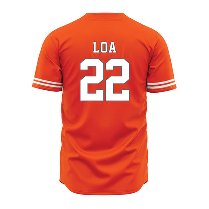 UTRGV - NCAA Baseball : Victor Loa - Orange Jersey-1
