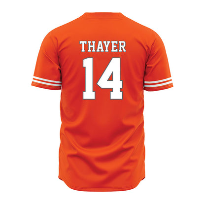UTRGV - NCAA Baseball : Harrison Thayer - Orange Jersey-1