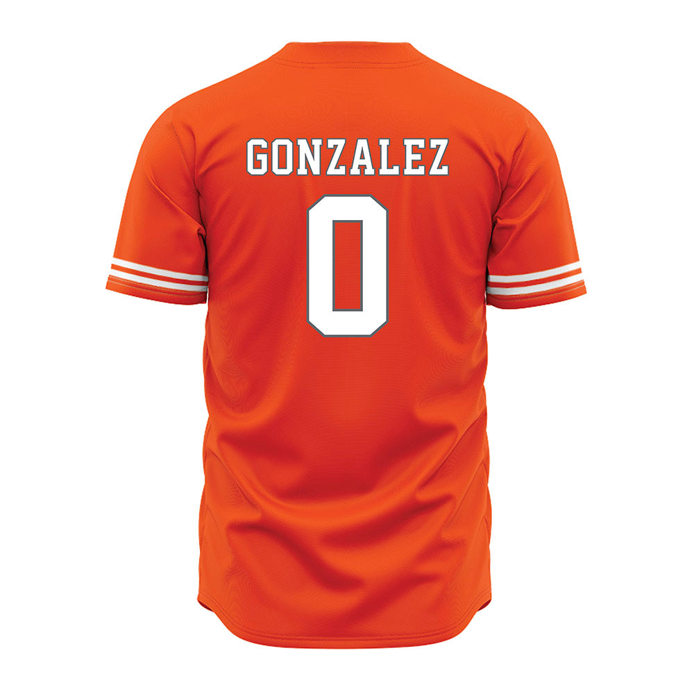 UTRGV - NCAA Baseball : Rudy Gonzalez - Orange Jersey-1