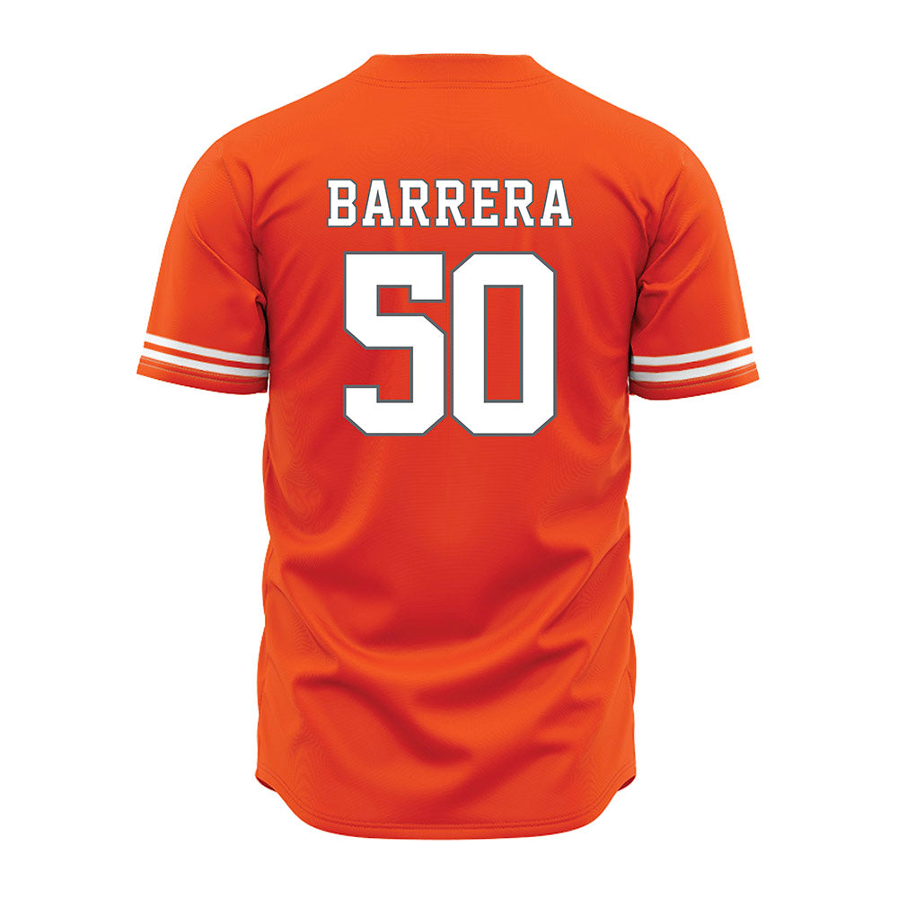 UTRGV - NCAA Baseball : Daren Barrera - Orange Jersey-1