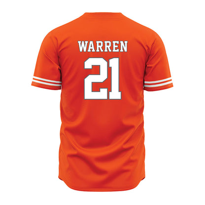 UTRGV - NCAA Baseball : Hank Warren - Orange Jersey-1