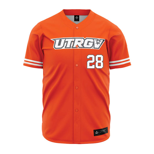 UTRGV - NCAA Baseball : Mason Engel - Orange Jersey-0