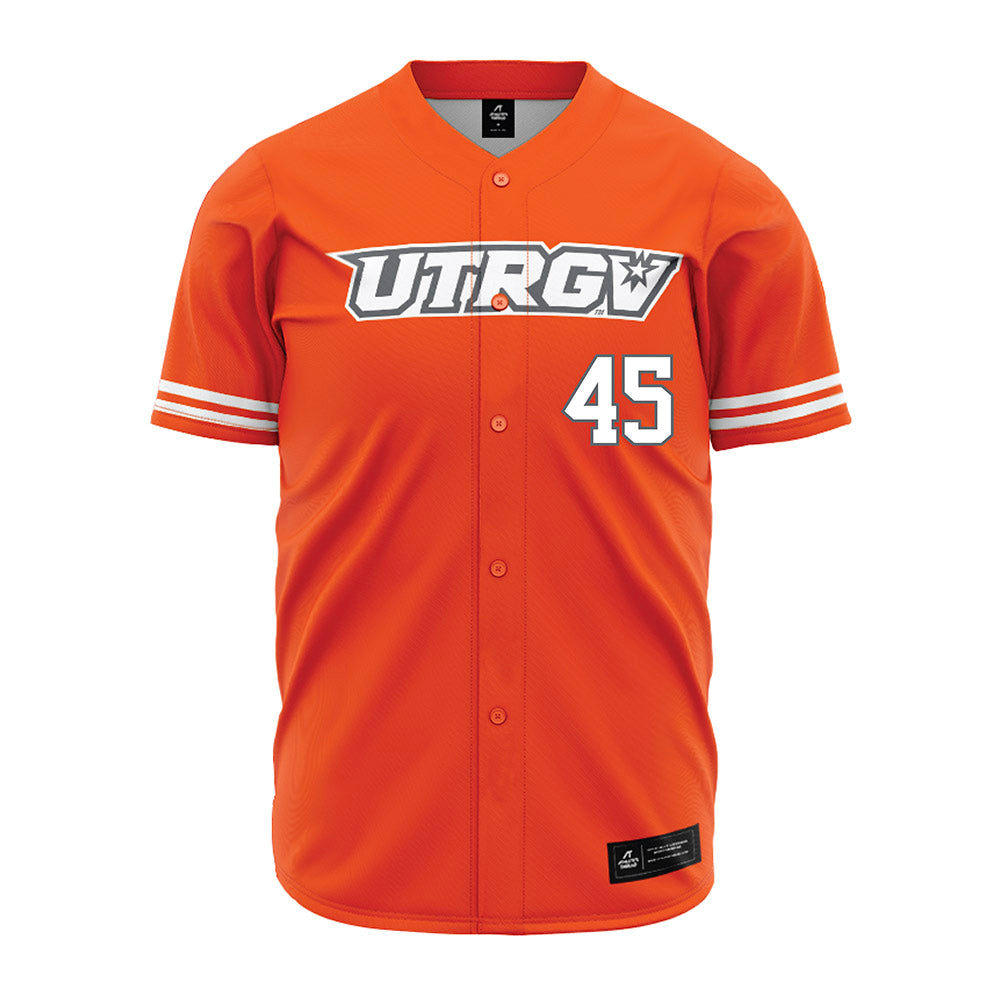UTRGV - NCAA Baseball : Emir Encalada Jr - Orange Jersey-0