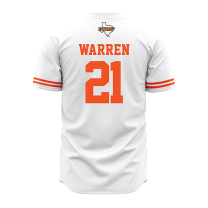UTRGV - NCAA Baseball : Hank Warren - White Jersey-1