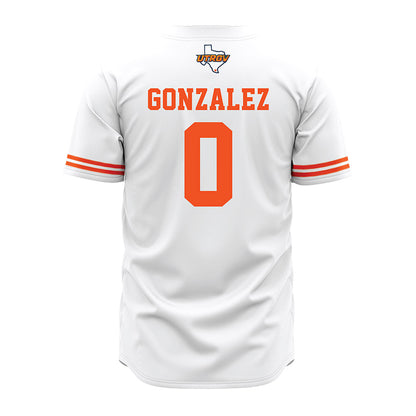 UTRGV - NCAA Baseball : Rudy Gonzalez - White Jersey-1