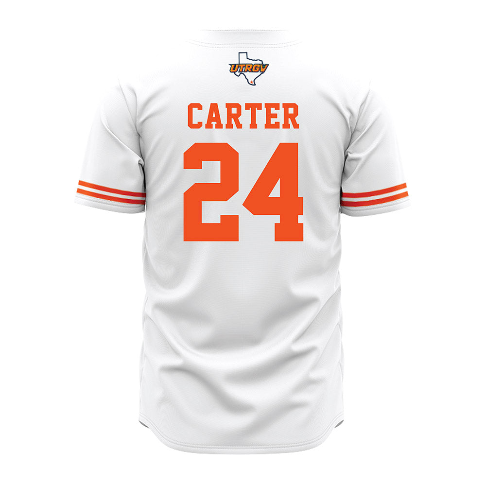 UTRGV - NCAA Baseball : Cameron Carter - White Jersey-1