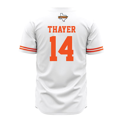UTRGV - NCAA Baseball : Harrison Thayer - White Jersey-1
