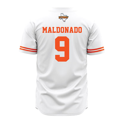 UTRGV - NCAA Baseball : Evan Maldonado - White Jersey-1