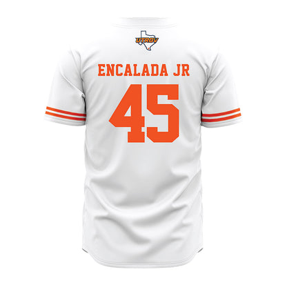UTRGV - NCAA Baseball : Emir Encalada Jr - White Jersey-1