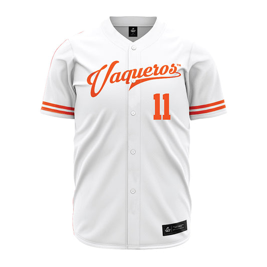 UTRGV - NCAA Baseball : Armani Raygoza - White Jersey-0