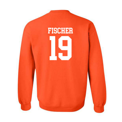 UTRGV - NCAA Baseball : Chayton Fischer - Orange Crewneck Sweatshirt-1