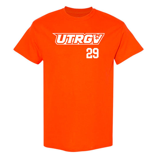 UTRGV - NCAA Baseball : Aaron Sanchez - Orange T-Shirt-0