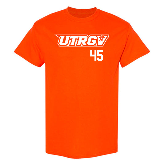 UTRGV - NCAA Baseball : Emir Encalada Jr - Orange T-Shirt-0