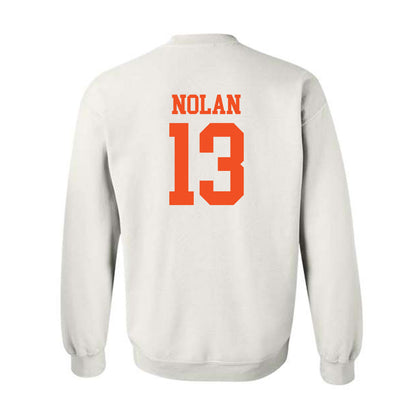 UTRGV - NCAA Baseball : Nick Nolan - White Crewneck Sweatshirt-1