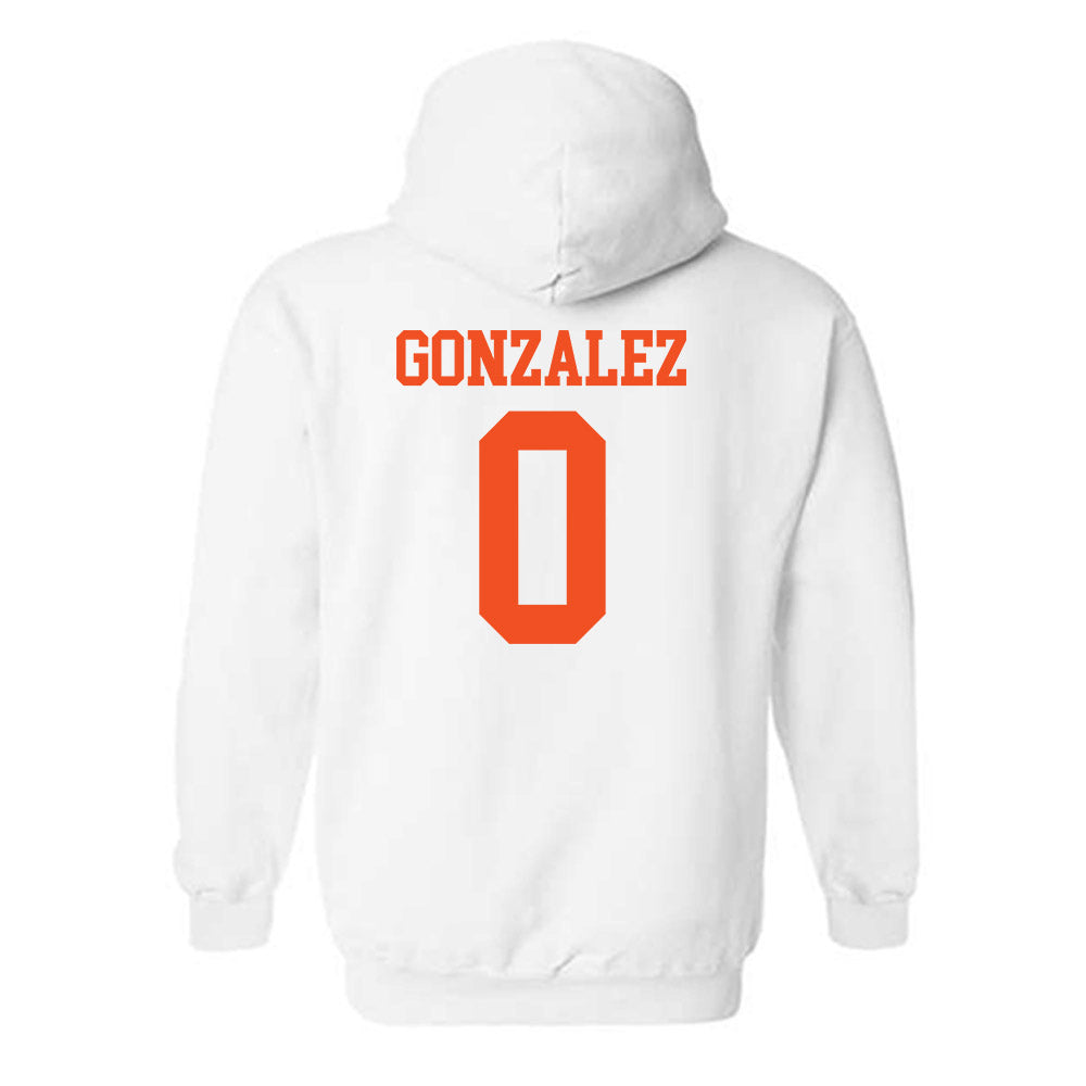 UTRGV - NCAA Baseball : Rudy Gonzalez - White Hooded Sweatshirt-1