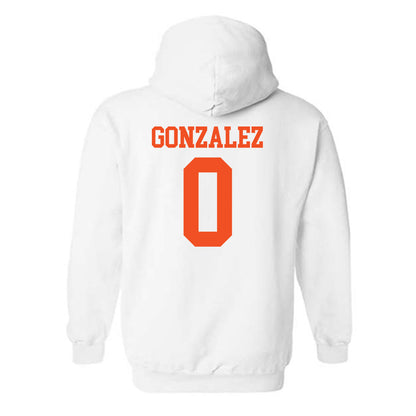 UTRGV - NCAA Baseball : Rudy Gonzalez - White Hooded Sweatshirt-1