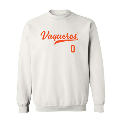 UTRGV - NCAA Baseball : Rudy Gonzalez - White Crewneck Sweatshirt-0