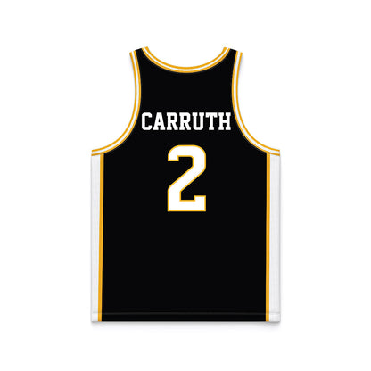 Southern Miss - NCAA Men's Basketball : Brewer Carruth - Black Basketball Jersey
